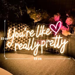 60cm Wedding Neon Led Sign Large Size Neon LED Sign Wedding Decor Room Neon Lights Birthday Party Decor Wall Hanging Sign