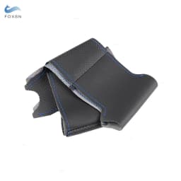 For Honda Civic 8th MK8 2005 2006 2007 2008 2009 2010 2011 Hand-stitched Perforated Leather Steering Wheel Braid Protect Cover