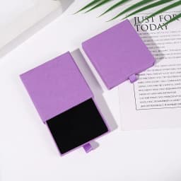New Arrive Pull-Out Thin Drawer Jewelry Packaging Boxes Colorful Orange White Black Yellow Paper Kraft Box Case Gift Package