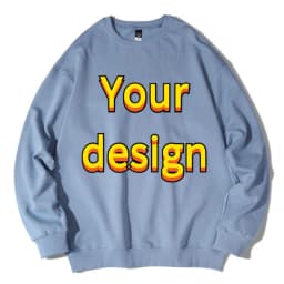 Customized Printed Cotton O Neck Pullover Long Sleeved Sweatshirts Men Women DIY Your Like Photo or Logo Fashion Casual Tops Tra
