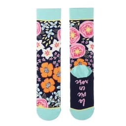1 Pair Canvas Lattice Plant Art Funny Socks Women Novelty Abstract Cute Socks Women Jacquard Crew Female Calcetines Divertidos