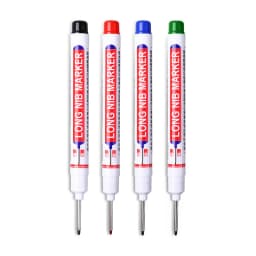 1PC Long Nib Marker Construction Pen For Metal Oil Waterproof Thin Head Wood Craft Pen Extended 20mm Long Head Deep Hole Marker