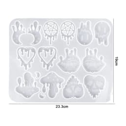 Earring Pendant Silicone Mold Epoxy Resin Mixed Style Jewelry Making Casting Molds DIY Charms Pendant Mould Creative Craft DIY