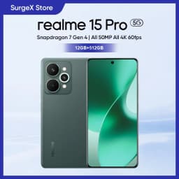 realme 15 Pro 5G Smartphone Qualcomm Snapdragon 7 Gen 4 Chipset 7000mAh Titan Battery 80W Ultra Charge 360° All-sense NFC