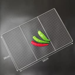 Stainless Steel 304 Food Grade 15-70CM Rectangle BBQ Barbecue Grill Wire Grid Mesh Net
