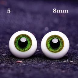 1pair 8mm 10mm 12mm 14mm Blue Black Glass Eyes Eyeball For BJD Doll DIY Doll Making Crafts Accessories Safety Animal Toy