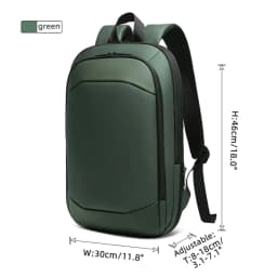HK High-Quality Business Commuter Backpack Expandable Waterproof Laptop Backpack Men’s Large-Capacity Business Travel Backpack