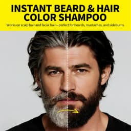 Hair Dye Coloring Shampoo 5 In 1 Men Beard Dye Shampoo Natural Cover Gray Hair Color Shampoo Instant Dye Hair Dyeing Shampoo