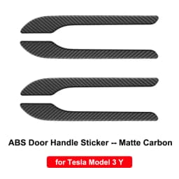 for Tesla Model Y 3 2023 ABS Carbon Fiber Center Console Wrap Cover Kit Dashboard Armrest Door Side Trim Sticker Accessories