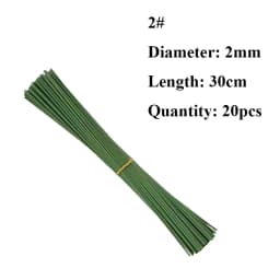 #26 #20 Paper Floral Wire 0.45mm/0.9mm Diameter 36cm 30mm Long Iron Wire Useds For DIY Nylon Stocking Flower Branche Making