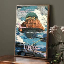 L-Laputa C-Castles_Sky Cartoon Classic Anime Poster Gallery Prints Self Adhesive Home Decor Decoration Wall Decals Living S