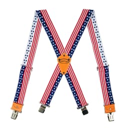 Suspenders Man For Pants 2" Wide Adjustable and Elastic Braces X Shape With Strong Clips - Heavy Duty Elastic Braces For Men
