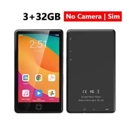 UNIWA MP004 MP4 Player Android 14 with Bluetooth and WiFi 4 Inch 3+32GB/4+64GB 2000mAh MP3 MP4 Players FM Radio Whatsapp YouTube