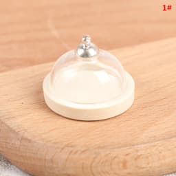 4/6/8/10CM Doll Glass Dome Display Wood Cork Bell Jar With Wooden Base Decoation Craft Table Decoation Craft