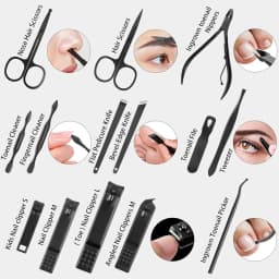 Nail Clippers Set 26 Piece Manicure Set & Pedicure Kit Stainless Steel Fingernail & Toenail Clipper Cutters Nail Care Tools