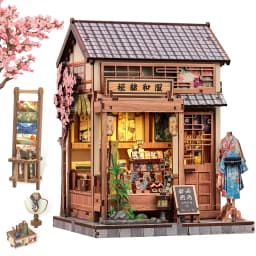 CUTEBEE DIY Book Nook Kit 3D Wooden Puzzle Mini Miniature House Bookshelf Decor Craft Kit for Adult Birthday Christmas Gift Idea