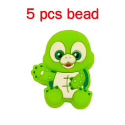 5pcs Silicone Cartoon Beads DIY Pacifier Chain Baby Oral Care Pacify Accessory Part