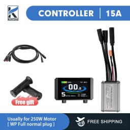 36V/48V 15-30A Waterproof KT Controller for Electric Bike with Light Function for Kunteng Ebike Accessories with Tf01u Display