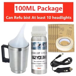 Car Headlight Restoration Kit Car Accessories Headlight Repair Polish Kit Headlamp Anti-Scratch Detailing Cleaning Maintenance