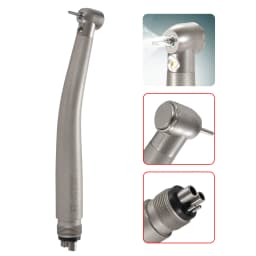 N-S-K Style Dental Fiber Optic LED E-generator Handpiece Big/Standard Head 4 Spray 4 Hole Push Button for block tooth operation