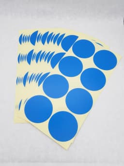 120pcs 50mm /2" Round Blank Silver Gold Company Stamp Seal Hademade Colours Label Sticker