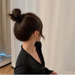 Needle Korean Twist Ear Ring Simple Earrings OL Commuter Exquisite Elegant Earrings All-match Earrings