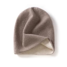 High Quality Pure Cashmere Hat for Men and Women Winter Double Layer Thicken Knitted Skullies Beanies Caps Female Outdoor Hats