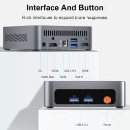 Ninkear M7 Mini PC (Intel Core i7-1185G7, 16GB RAM, 512GB SSD) — Supports triple-display output, 4K, Wi-Fi 6, Bluetooth 5.2, dual HDMI, and Type-C ports; pre-installed with Windows 11 Pro (Business Desktop PC)