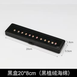 Metal Bare Diamond Storage Box Stainless Steel Metal Diamond Colored Gem with Double Inner Cushion Bare Stone Box