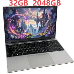 2026 New 15.6" Ultra Slim Laptop Intel Core I9-9900 32GB RAM 2TB SSD 1080P FHD Windows 11 High-Performance Portable Notebo