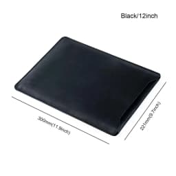 Designer Cowhide Quilted Computer Laptop Cover Custom Leather Laptop Sleeves Bag Case For 12" 13" 14" Macbook Pro