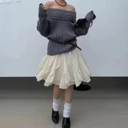 Spring Summer Autumn Elastic High Waist Cake Skirts Irregular Lace Patchwork Skirt for Women Tulle Skirt Chiffon Layered Skirts