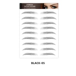 Brown Eyebrows Makeup Tattoo Sticker Water-based Hair-liked Waterproof Long Lasting False Stickers for Brow Grooming Shaping