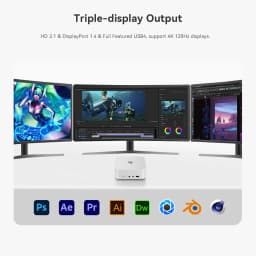Beelink SER9 Pro/SER10 Max AMD Ryzen AI9 HX370/ HX470 Powerful AI PC 32G DDR5 1T SER8 8745HS 8845HS Gaming PC Desktop Computer