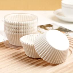 100pcs Disposable Muffin Cups Egg Tart Molds Heat Resistant Cupcake Cups Thickened Paper Cupcake Liners Tart Molds Baking Tools