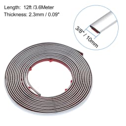 3M/5M Exterior Car Chrome Body Strip Bumper Auto Door Protective Moulding Styling Trim Sticker 6MM 8MM 10MM 12MM 15MM 20MM 30MM