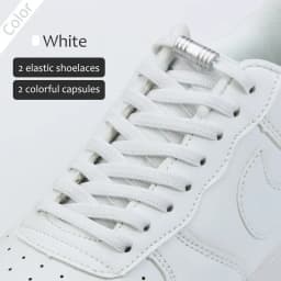 1Pair Elastic Tieless Shoelaces Shoe Laces No Tie Shoelace for Kids and Adult Sneakers Quick Lazy Metal Lock Laces Shoe Strings