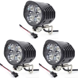 48V E-Bike Horn Light High Power Electric Bicycle Scooter LED Headlight Front Lamp Waterproof Outdoor Cycle Biking Accessories