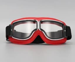 Motorcycle Glasses Windproof Motorcycle Helmet Glasses Sunglasses Retro Universal Folding Leather Retro Motorcycle Accessories