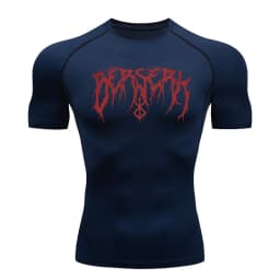 Gym Workout Rash Guard for Men Athletic Quick Dry Compression Shirts Berserk Print Tshirts Tees Tops Undershirts Baselayers