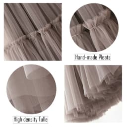 Women Multilayer Ruffles Mesh Skirts Pleated Elegant Lady High Waist Fluffy Maxi Skirt Solid Color Female Party Long Skirts