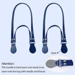 1 Pair of Multifunctional Hand Stitched Sewn Leather Bag Straps Handles Replacements for Single Shoulder Held Bags Accessories