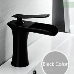 Basin Faucets Waterfall Bathroom Faucet Single Handle Basin Mixer Tap Bath Antique Faucet Brass Sink Water Crane Silver 6009