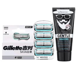 Gillette Skin Guard Razor Heads for Sensitive Skin Lubrication Protection Skin Replaceable Blades Multiple Sets To Choose