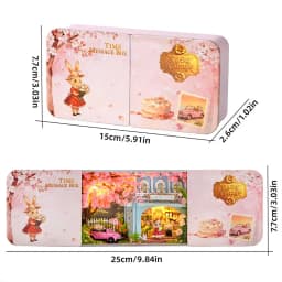 Box Theater Mini Doll House Desk Decorations Miniature DIY Dollhouse Kits Furniture Case Toys For Xmas Birthday Gifts
