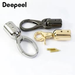 4/10/20Pcs Metal Bag Handle End Caps Tassel Clasp Cord Stopper Buckles for Purse Handbag Snap Hooks DIY Craft Repair Accessories