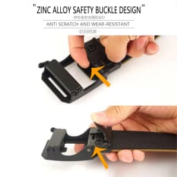 TUSHI Brand 4.3CM Wide Double-layer Reinforced Automatic Buckle Shooting Training Quick Hanging Pistol Mens Belt Nylon Outdoor