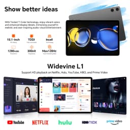 Teclast P30T Case Tablet 10.1" Dispaly Unisoc T606 8 Cores 4GB (+8GB Virtual) 128GB 6000mAh Battery Android 14 Tablets L1 Wifi6