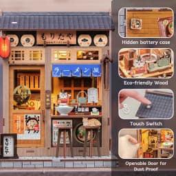 Original CUTEBEE Book Nook Kit DIY Doll House Bookshelf Insert Amazing Gift for Child Morita-Ya Japanese Style DIY Miniature Toy