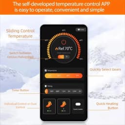New APP Control Heated Socks 5000mah Battery Electric Heated Skiing Socks Winter Thermal Heated Foot Warmer Sport Socks